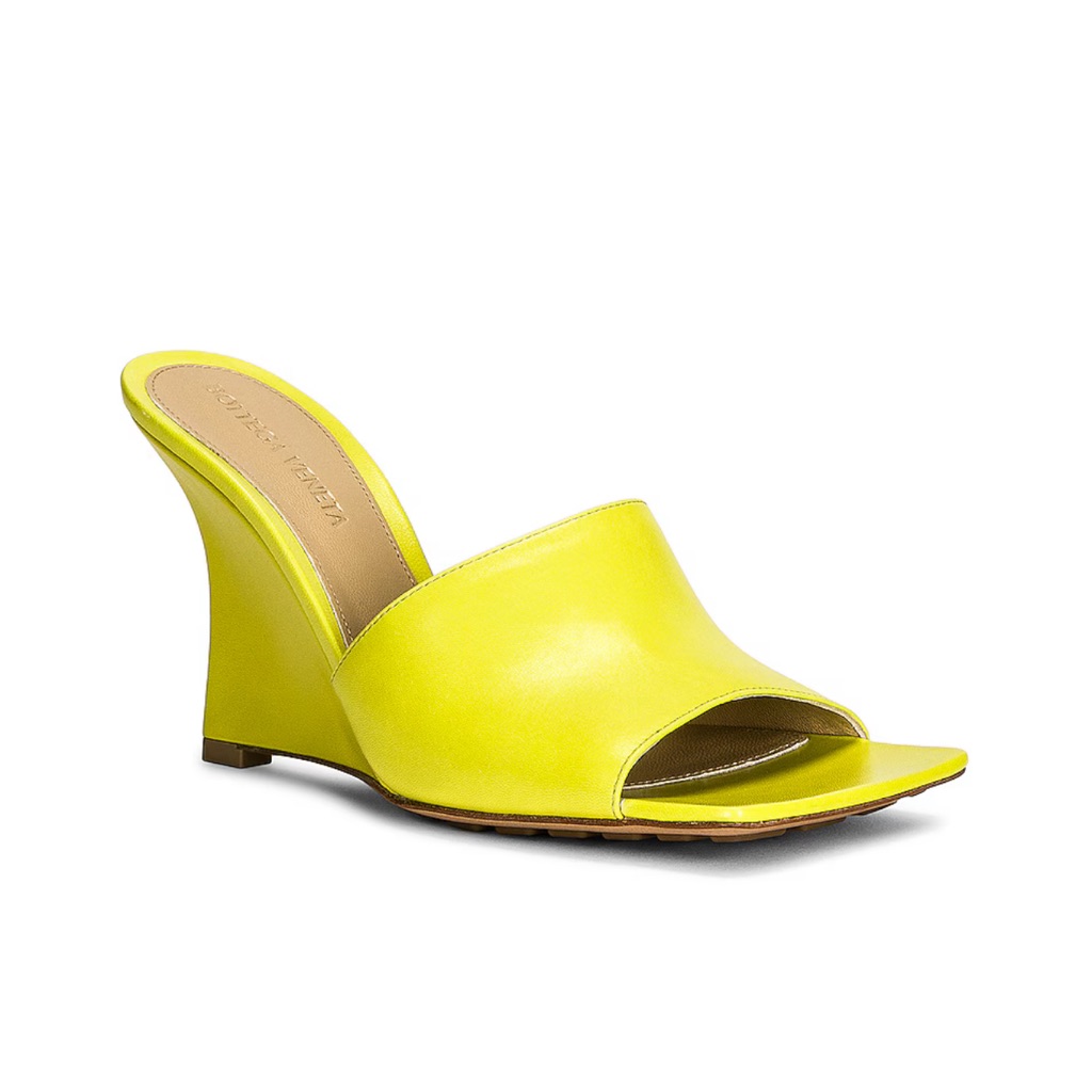 * New Bottega Veneta Stretch Mule Wedges Bx17